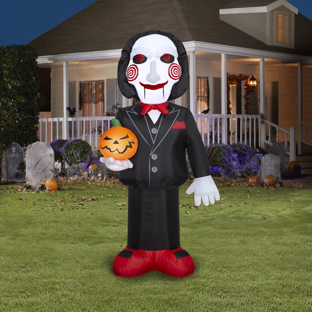 New Lionsgate Halloween SAW Billy The Puppet Yard Inflatable 24.02 in x 59.84 in x 22.05 in 3.15 lb
