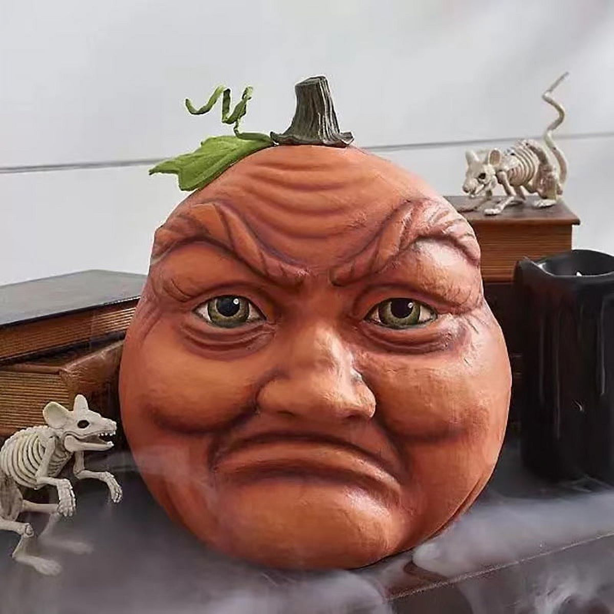 6PCS Halloween Spooky Pumpkin Monster Home Decoration - Perfect For Yard Home Decor, Ghost Party Pumpkin Eccentric Resin Craft