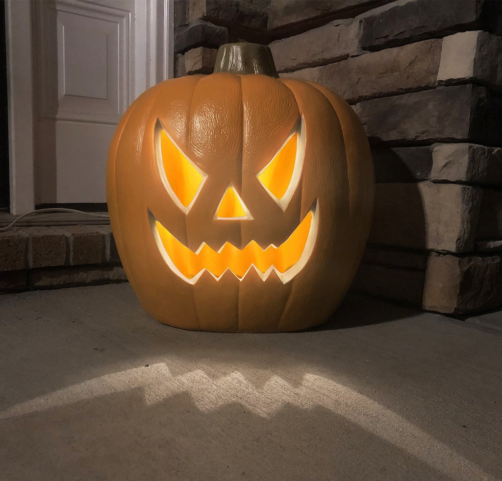 DUNCHATY LED Halloween Pumpkin Lights Set of 2, LED Pumpkin Decorations, Halloween Decor for Outdoor, Garden & Window (20"+21")