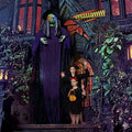 12ft Life-Size Halloween Hanging Witch Decoration, Talking, Light-Up Eyes, Touch-Sensor Activated, Durable Fabric for Indoor/Outdoor Use