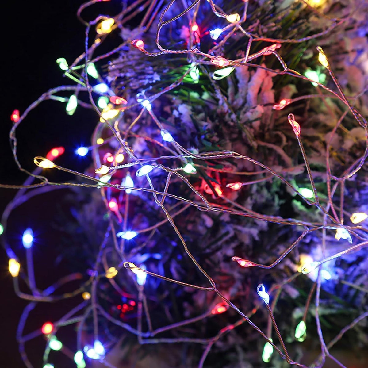 Fairy Lights with Remote,27M 900LED Plug-in Powered Waterproof Starry Cluster Lights, Copper Wire Firecracker String Light for Christmas Tree