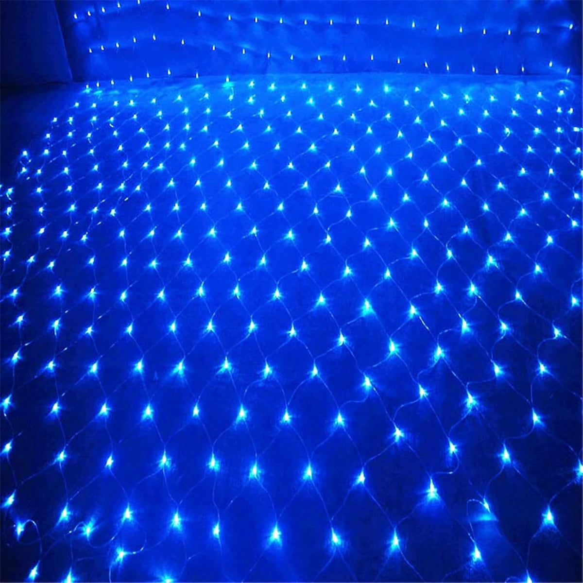 Garden Net Lights Battery Operated 4x6M 672LED Waterproof Net Mesh String Lights 8 Modes Fairy Lights for Indoor Outdoor Christmas Tree Bush Garden Backyard Décor