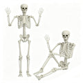 2 Pack 5.4Ft Halloween Skeleton Decorations, Life Size Full Body Skeleton with Movable Joints, Indoor Outdoor Halloween Props for Yard, Porch and Haunted House
