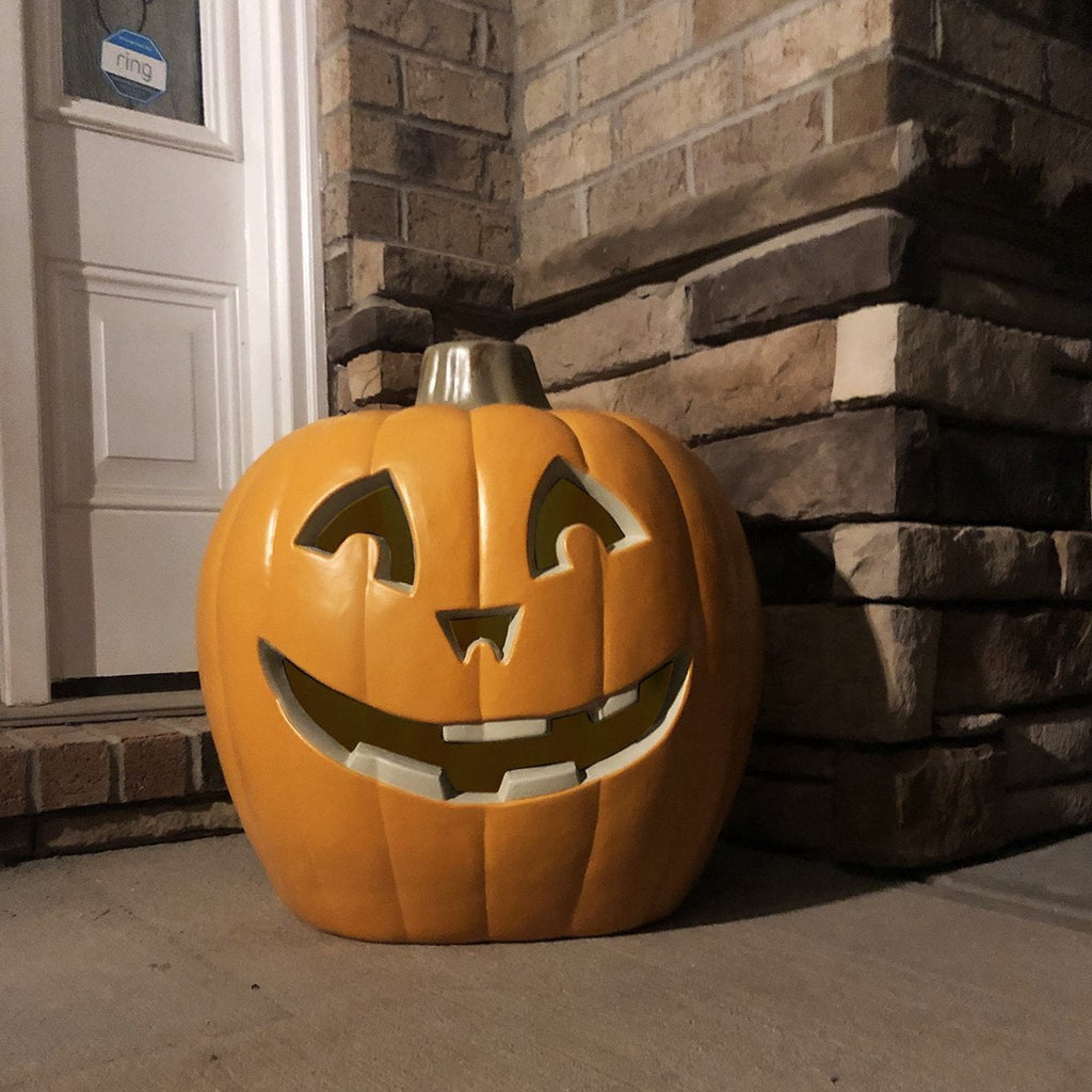 21in+12in LED Light Up Jack O Lantern Halloween Pumpkin Lights Indoor/Outdoor Holiday Festival Garden Patio Front Door Decor