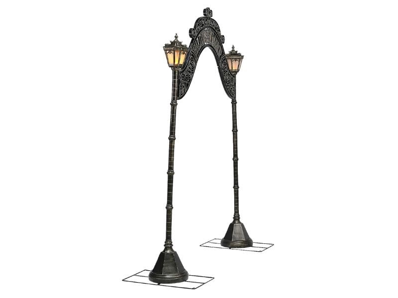 Seasonal Visions 8 ft Halloween Manor Archway Prop - Gray