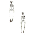 2Pcs 90Cm Human Skeleton Ornament Halloween Party Bar Props Halloween Full Body Skeleton Props Realistic Human Bones With Movable Joints For Halloween Part Event Party