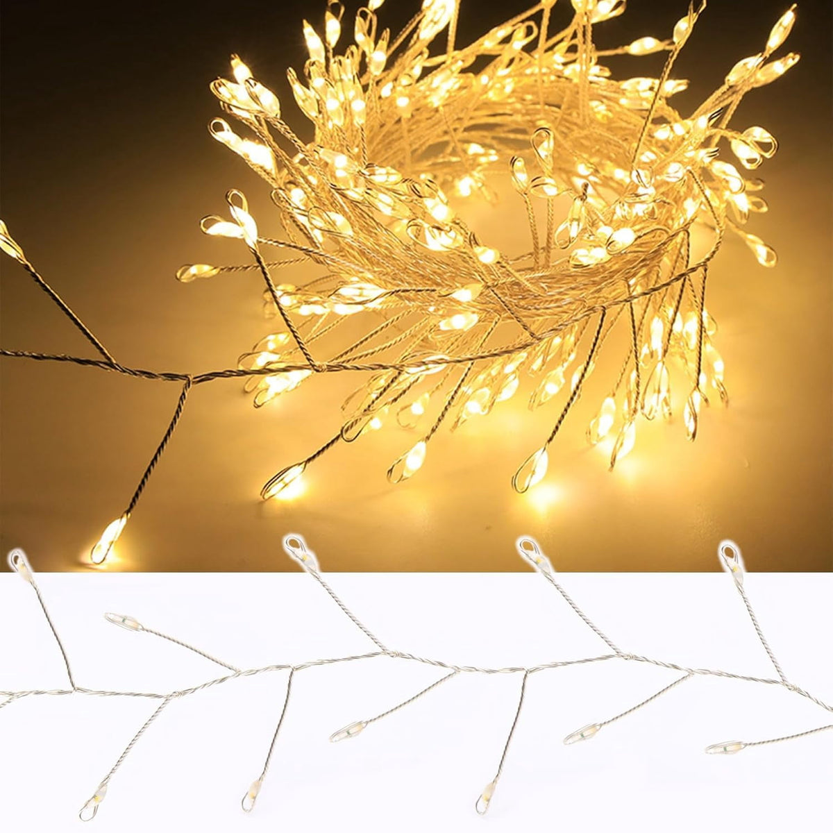 Outdoor String Lights with Remote,100M 3000LED Plug-in Powered Waterproof Fairy Lights, Copper Wire Christmas String Lights for Wedding, Party, and Indoor Fairy Lights