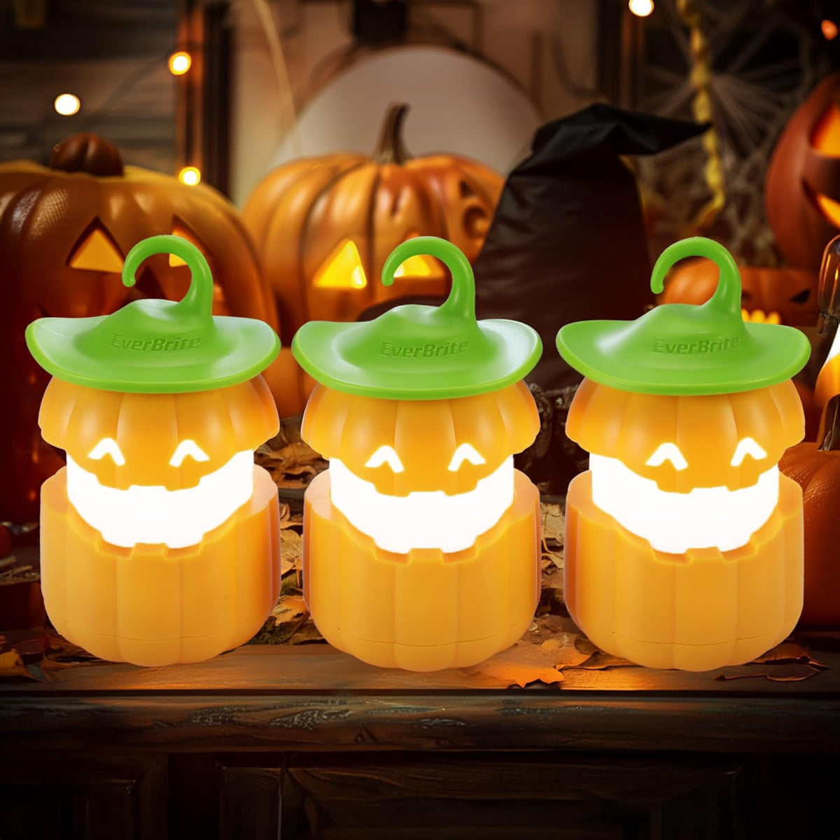 6-Pack Halloween Pumpkin Lantern, Collapsible Jack O Lantern