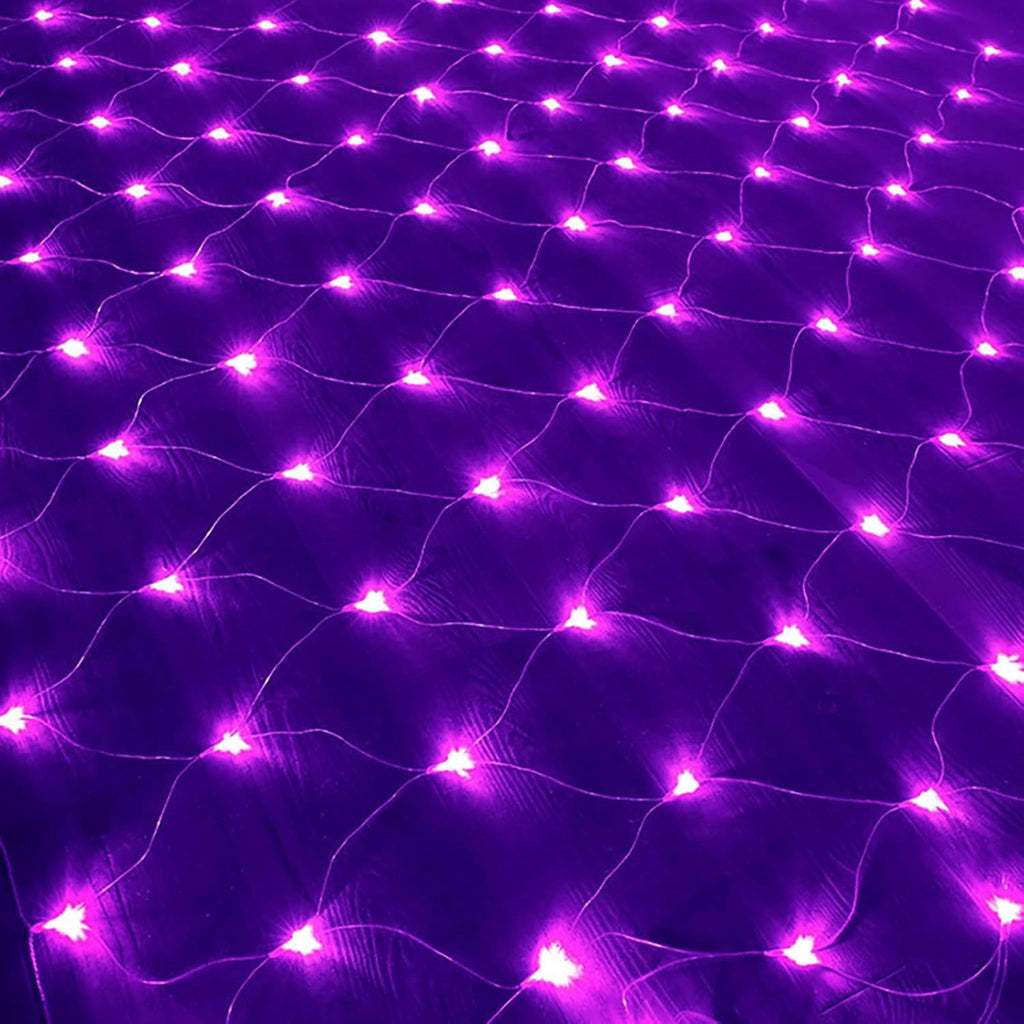 Garden Net Lights Battery Operated 4x6M 672LED Waterproof Net Mesh String Lights 8 Modes Fairy Lights for Indoor Outdoor Christmas Tree Bush Garden Backyard Décor