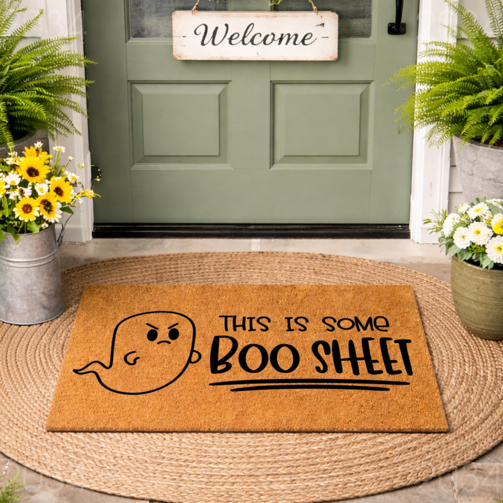 Funny Halloween Doormat - This Is Some Boo Sheet Welcome Door Mat (36" x 72")