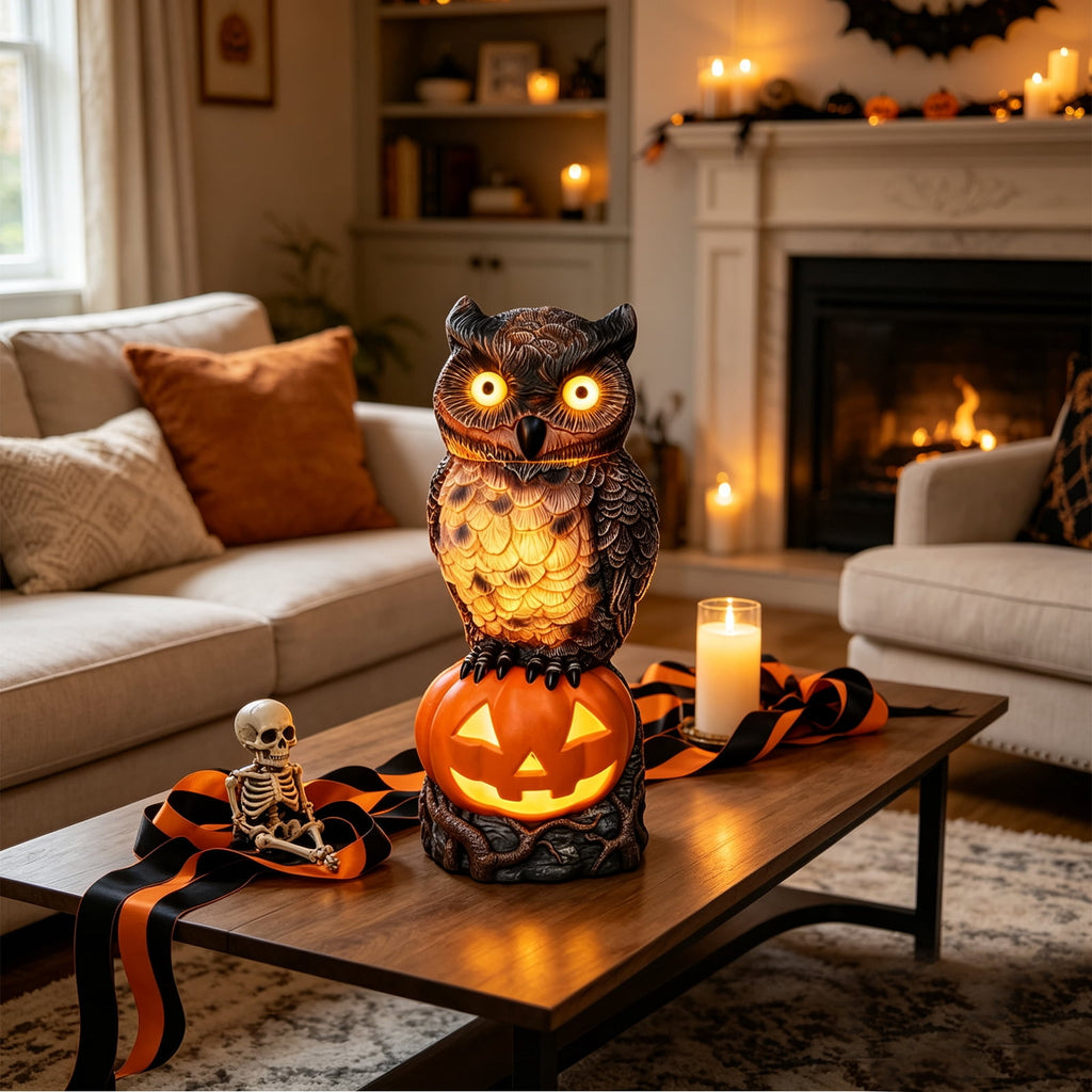 Clearance Halloween Giant Ground Breaking Skeleton Decor with LED Light-Up Moving Eyes, Scary Skull Stakes for Garden Lawn Holiday Party Decor