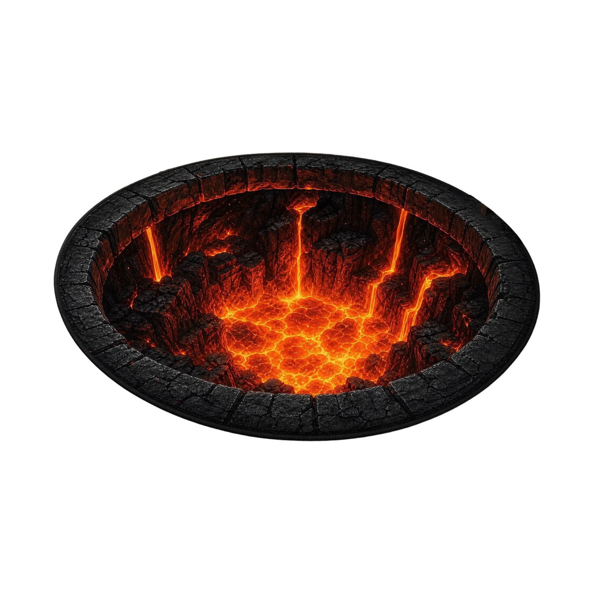 3D Visual Halloween Round Rug Non Soft Velvet Glowing Ghost Black Hole Floor Mat for Living Room Bedroom Entryway(White Purple-140cm)