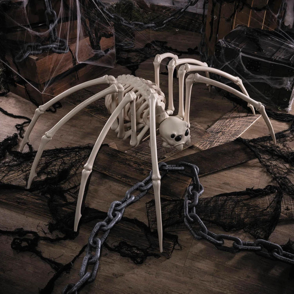 Seasons Halloween Skeleton Spider Decorative Prop - White