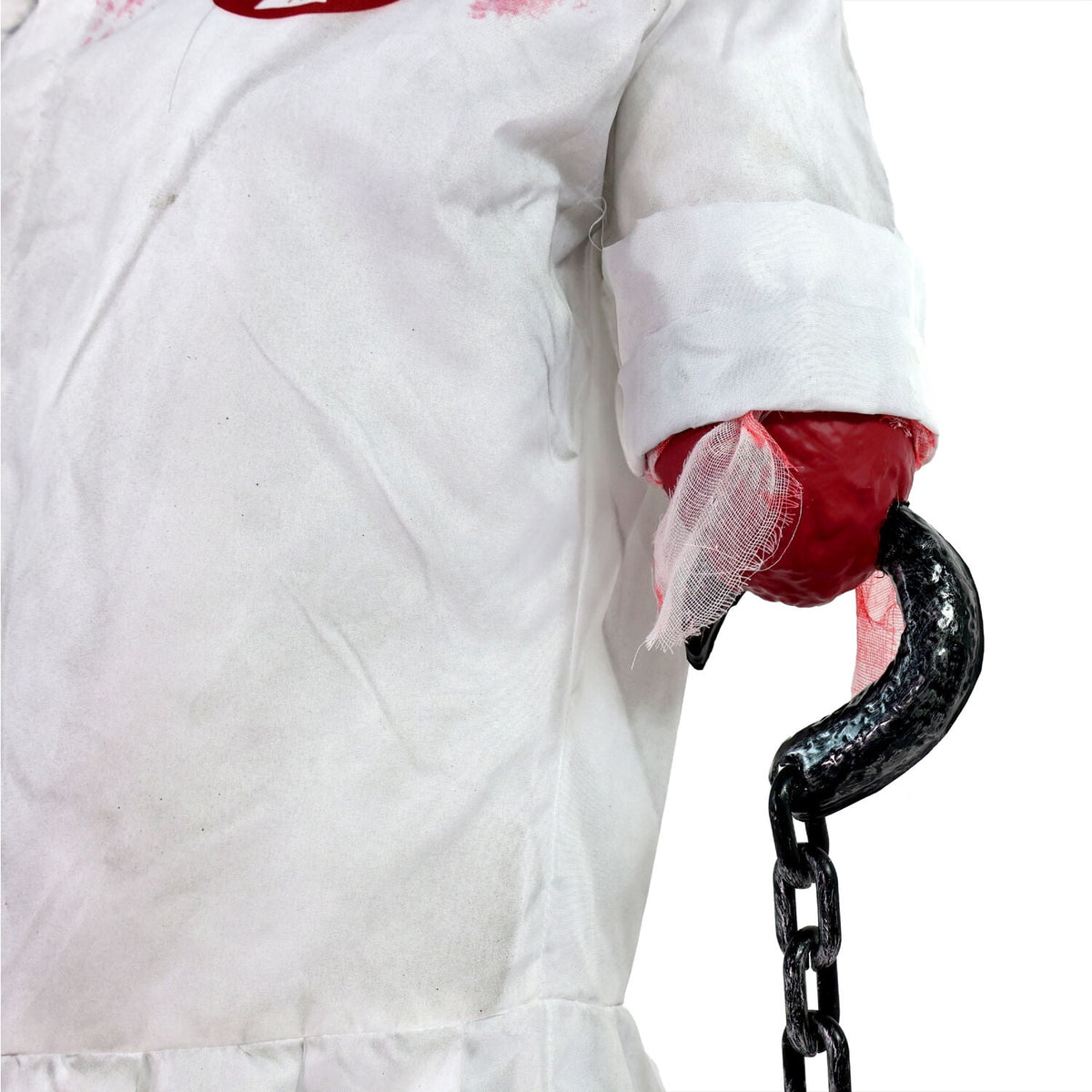 Haunted Hill Farm Life-Size Animatronic Convulsing Nurse by Tekky Halloween Decoration, 5.2-Ft.