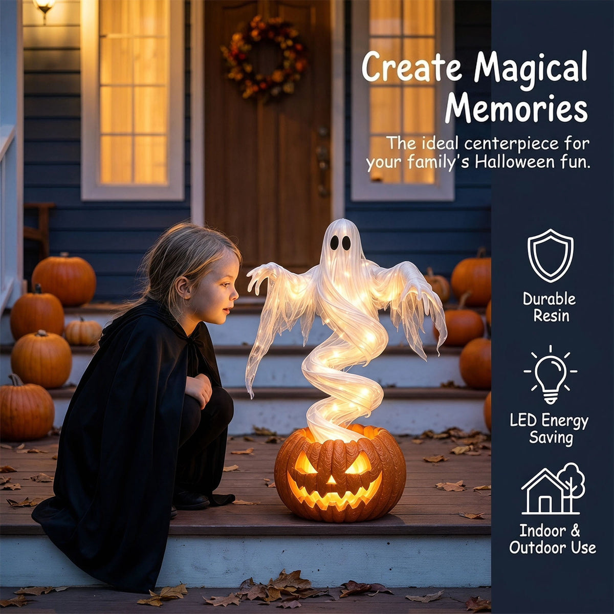 Halloween Animatronics Outdoor 72", Light Up Grim Reaper Street Lamp Post with Glowing Eyes, Life Size Standing Skeleton Decor for Lawn Porch, 1 Pack