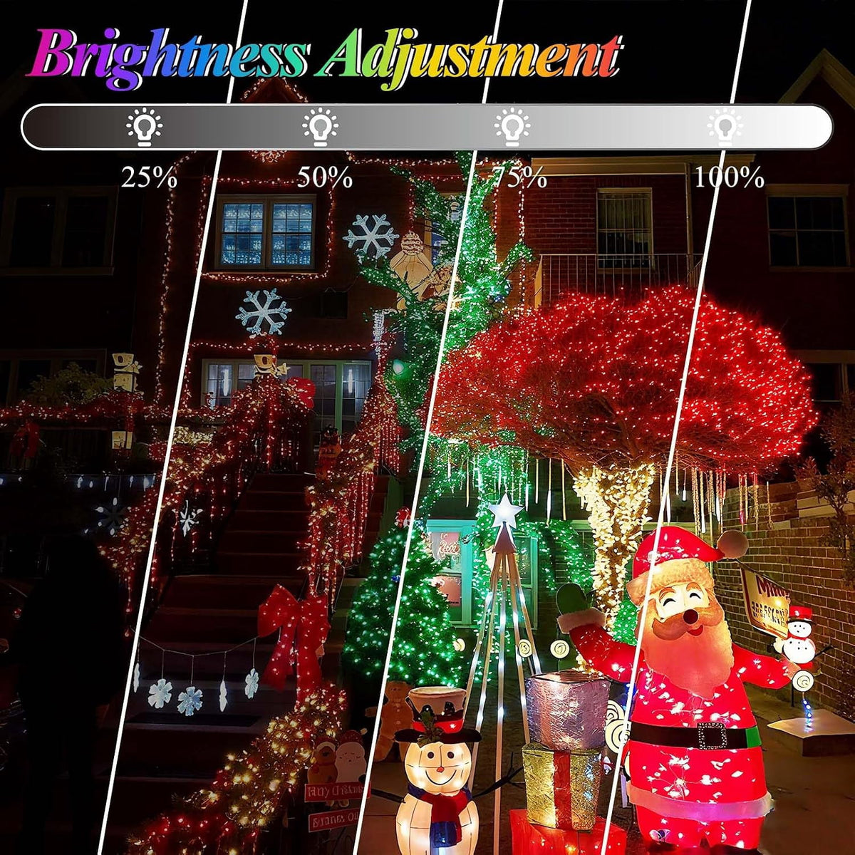 204 LED Christmas Net Lights Outdoor Connectable, 9.8FT x 6.6FT | 35 Colors Changing Halloween Net Lights with Remote, 9 Modes RGB Mesh Light Plug in for Bushes, Xmas, Garden, Holiday Decor