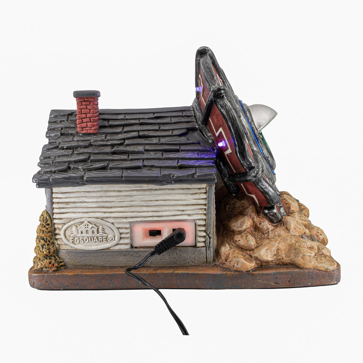 FG Square No Landing Zone Alien Halloween Village