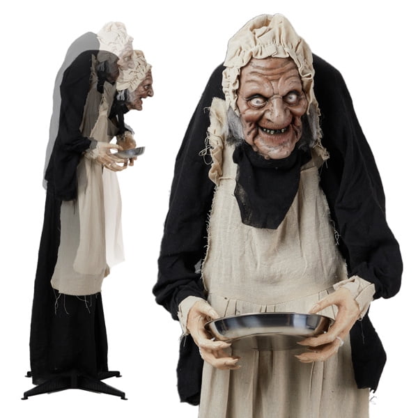 5FT Halloween Standing Decoration Touch-Activated with LED Lights for Yard Garden Party