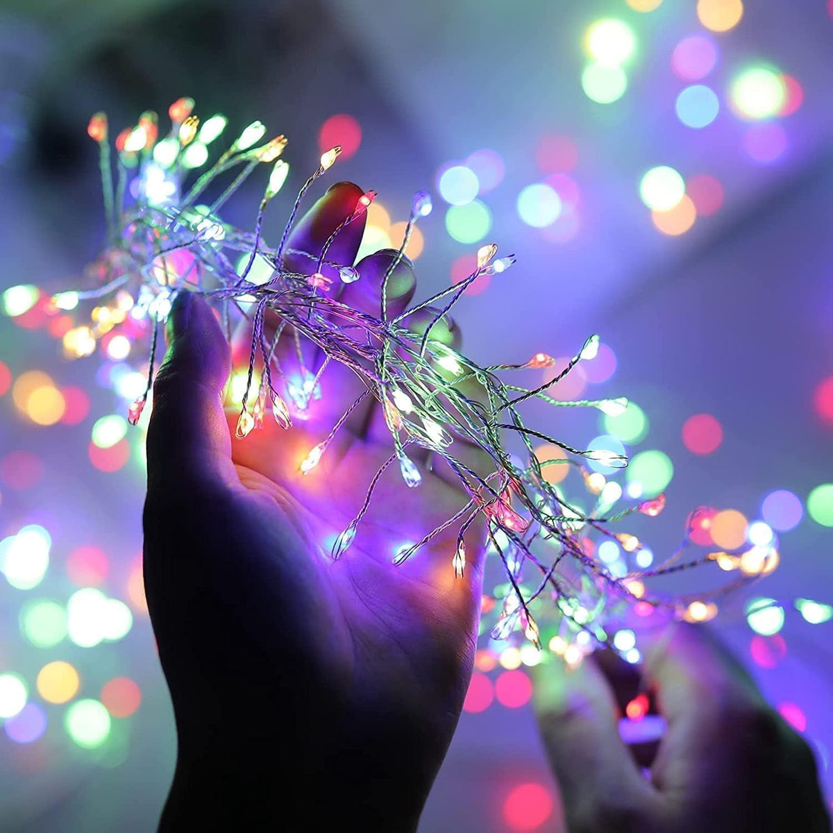 Fairy Lights with Remote,27M 900LED Plug-in Powered Waterproof Starry Cluster Lights, Copper Wire Firecracker String Light for Christmas Tree