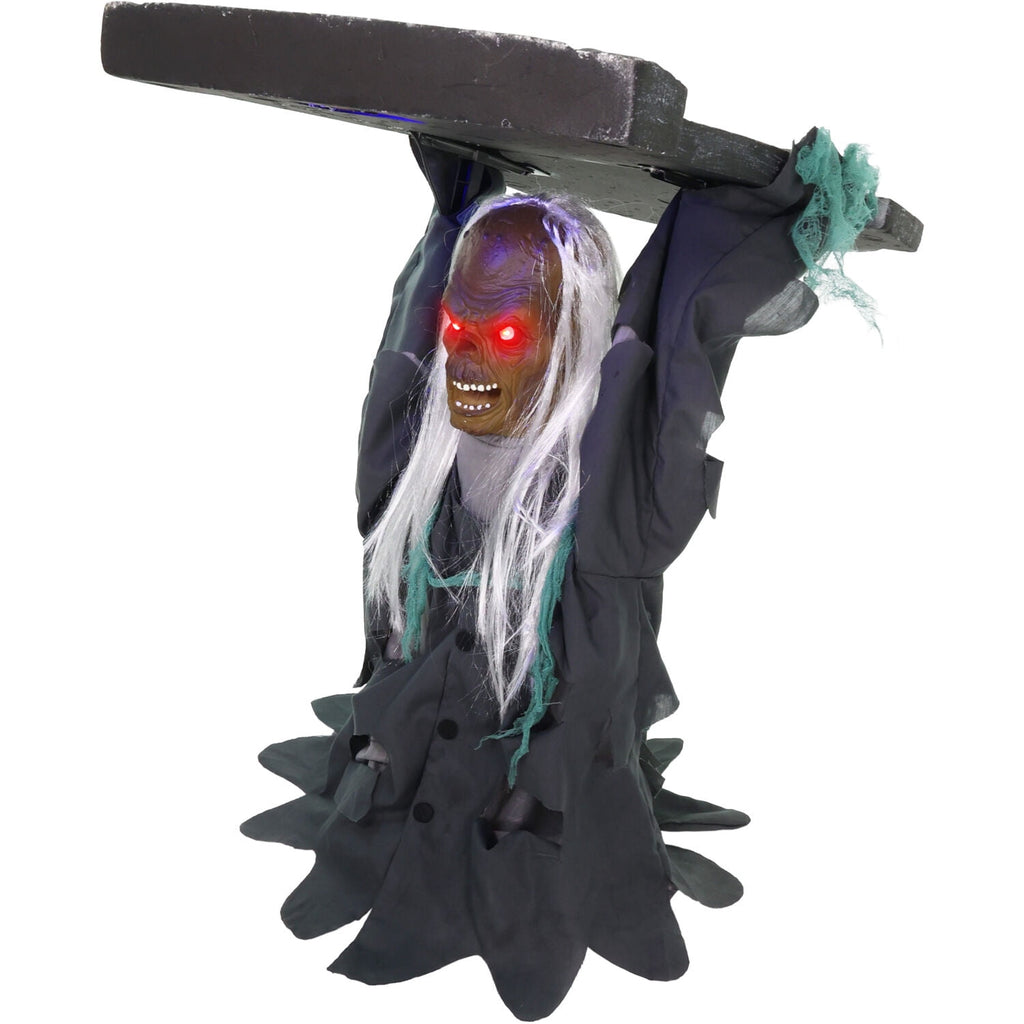 Haunted Hill Farm 30" Tombstone Lifter Animatronic, Halloween Decor, HHTOMBLIFT-4FLSA