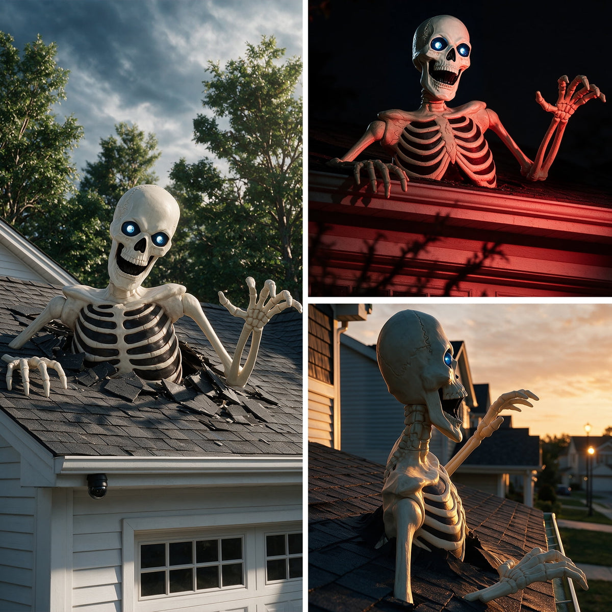 Seasons 35" Halloween Giant Groundbreaker Skeleton, Halloween Decoration for Outdoor Lawn Yard and Porch