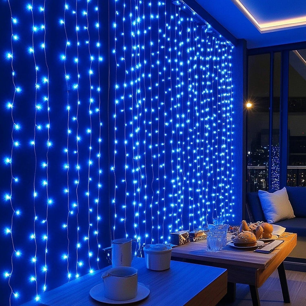 General Smart Curtain Lights, 400LED 6.6FT x 6.6FT Color Changing Valentine's Day Christmas Lights with Remote & APP, Dynamic DIY Fairy String Lights for Indoor Outdoor Bedroom Decorations
