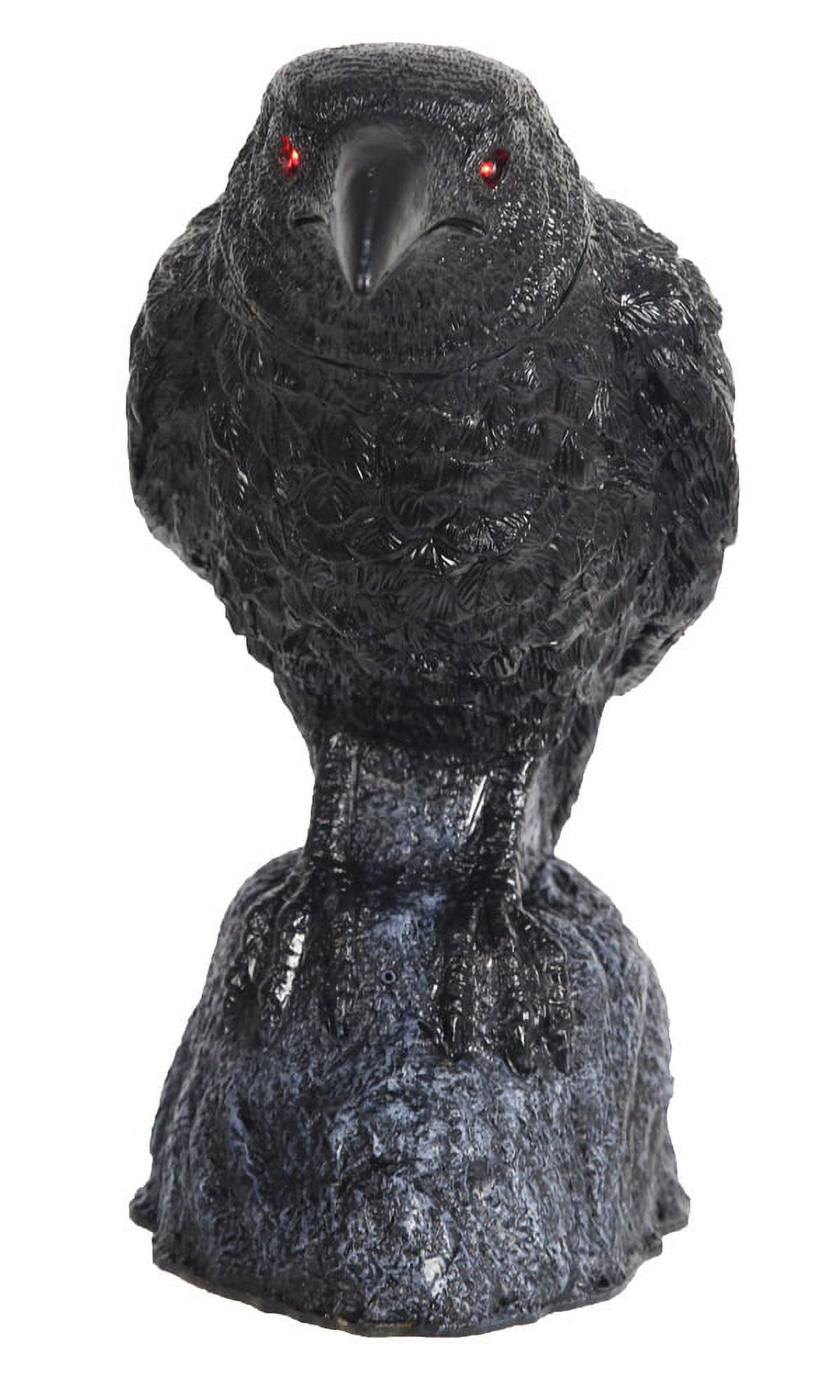 Head Turning Raven with Sound Halloween Decoration