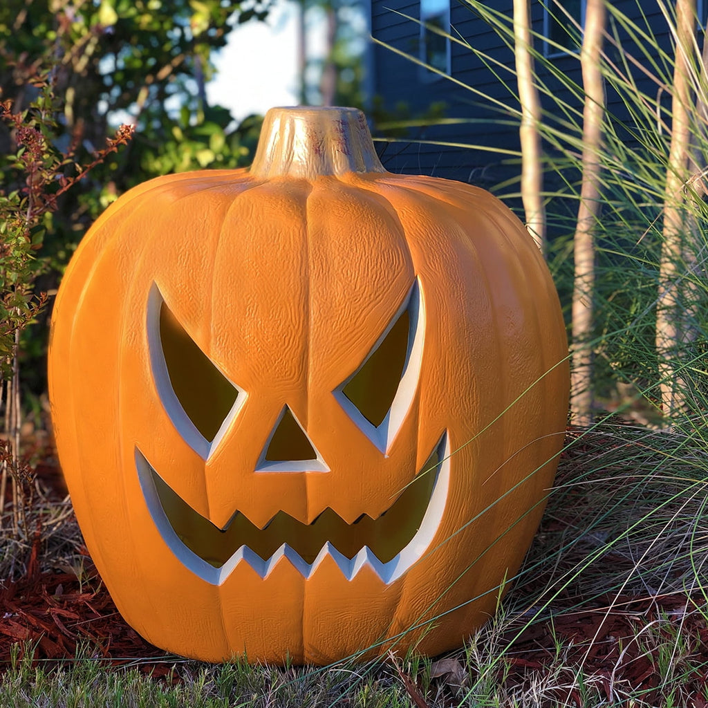 4Pack LED Lighted Jack O Lantern Indoor Outdoor Halloween Large Pumpkin Lantern Decoration