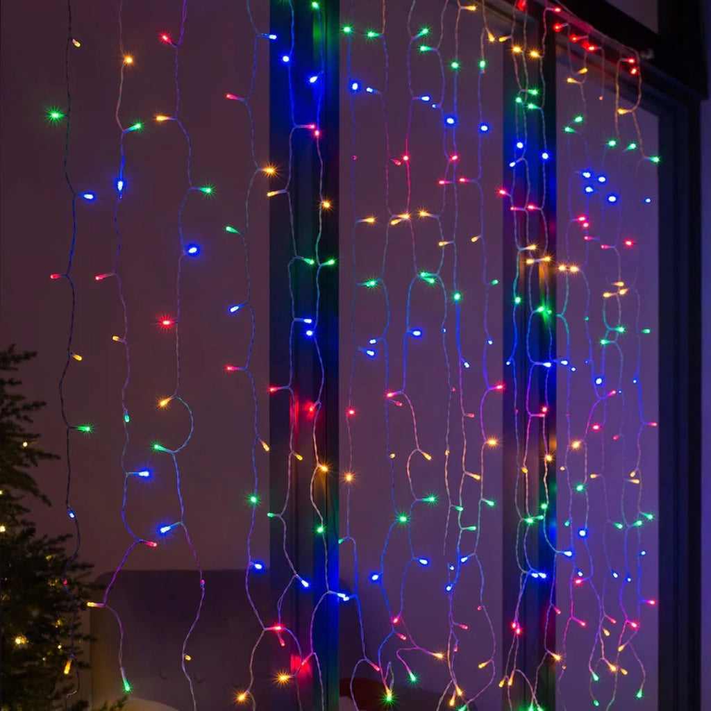 General Smart Curtain Lights, 400LED 6.6FT x 6.6FT Color Changing Valentine's Day Christmas Lights with Remote & APP, Dynamic DIY Fairy String Lights for Indoor Outdoor Bedroom Decorations