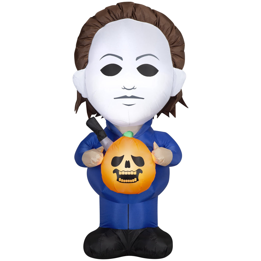 5ft Michael Myers with Jack o' Lantern and Knife Universal Halloween Inflatable