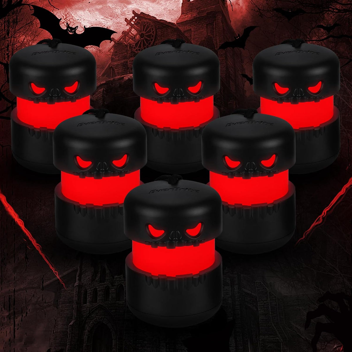 6-Pack Halloween Pumpkin Lantern, Collapsible Jack O Lantern