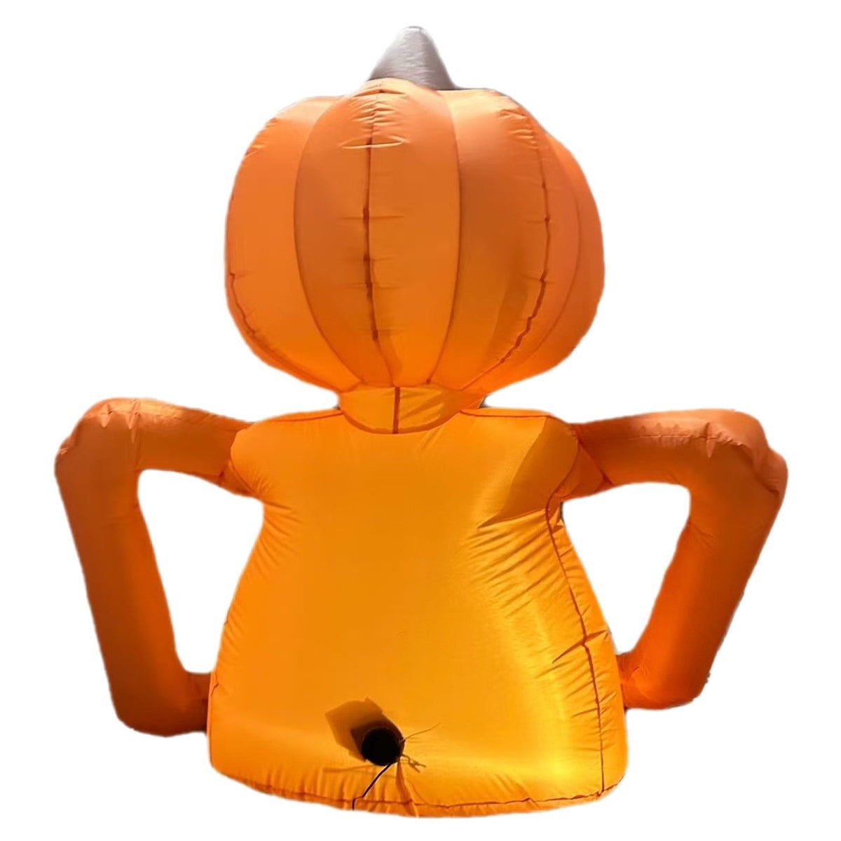 Diceymbol 6 Ft Lighted Halloween Inflatable Pumpkin Skeleton Decoration, Orange Jack O Lantern Skull Outdoor Yard Lawn Porch Halloween Decor