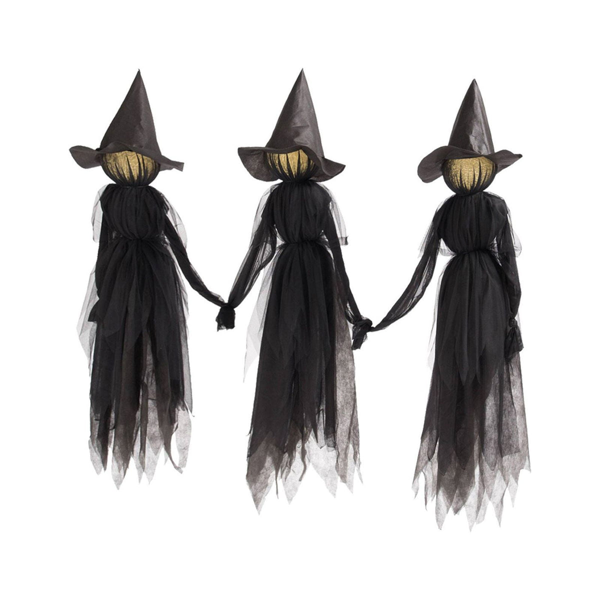 Loyerfyivos Hanging Ghost Outdoor Halloween Decorations, 59" Hanging Skeleton Ghost Reapers for Halloween Haunted House Props Party Supplies Yard Outdoor Indoor Decor - 3pc
