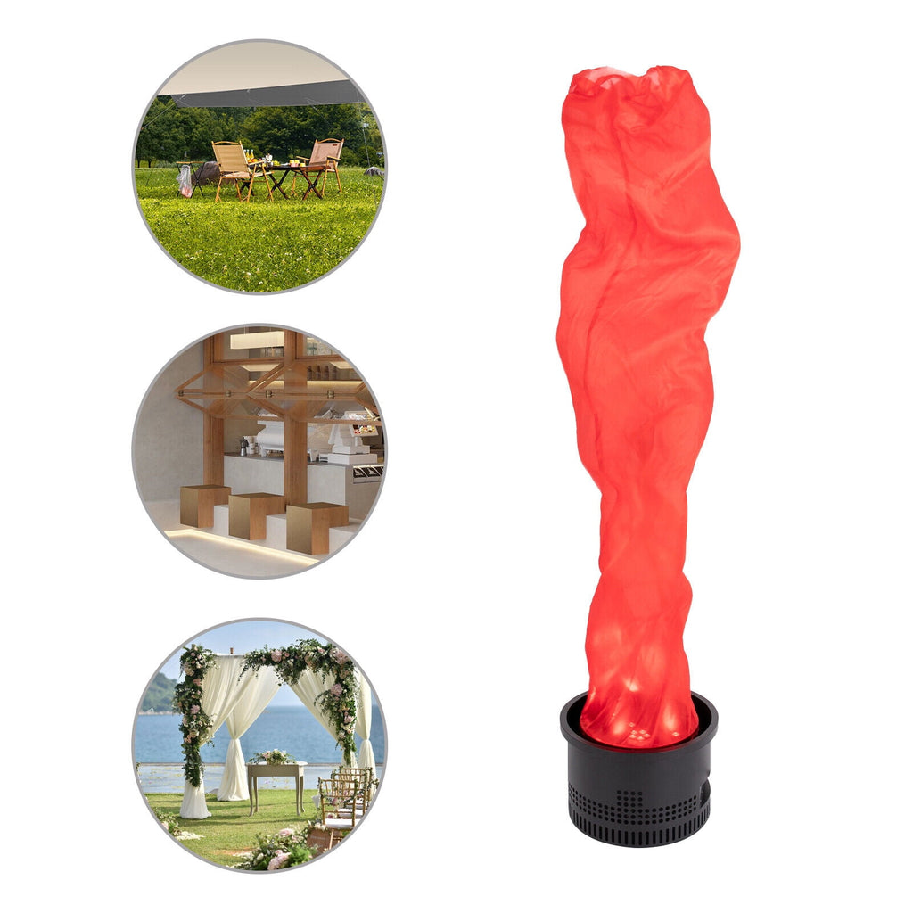 Simulated Campfire Light, Fake Flame Light for Campfire Parties, Outings, Markets, Shops Electric Red Flame Light