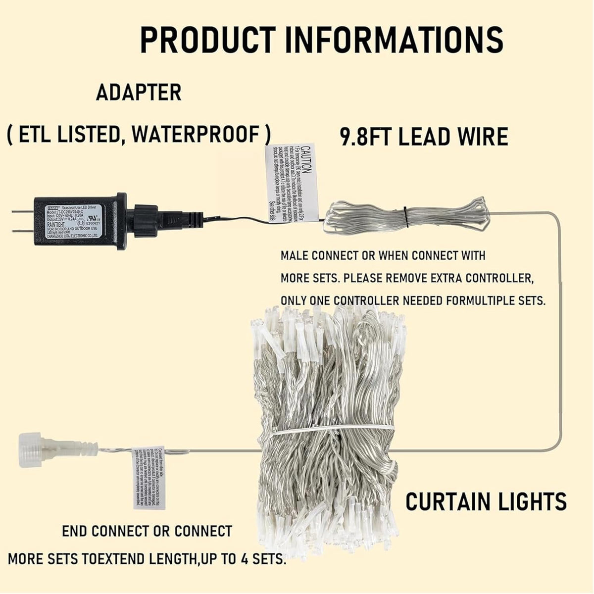 General Smart Curtain Lights, 400LED 6.6FT x 6.6FT Color Changing Valentine's Day Christmas Lights with Remote & APP, Dynamic DIY Fairy String Lights for Indoor Outdoor Bedroom Decorations
