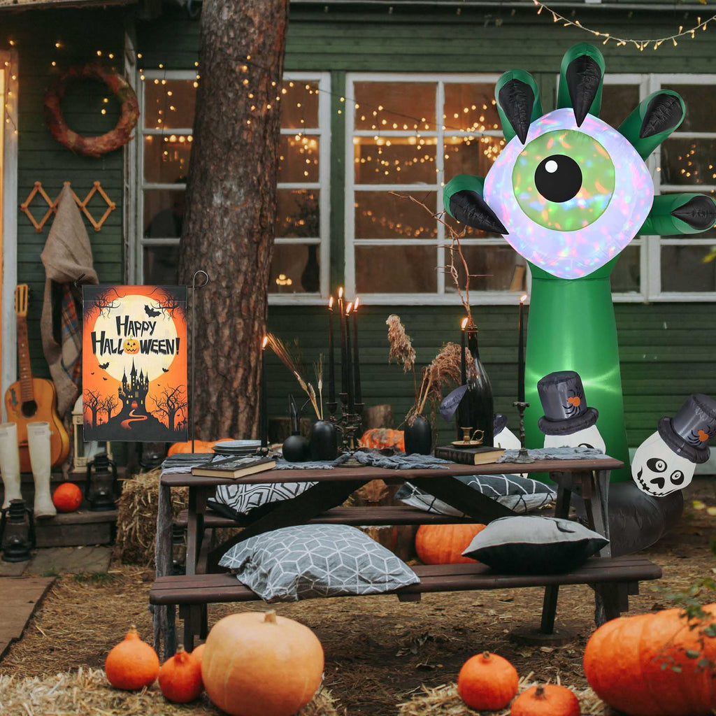 Yescom 5ft Halloween Pumpkins,Stacked Foldable,Jack O Lantern,LED Lights Party Outdoor Decorations 2026