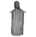 Halloween Witch Decoration Animated Prop - 74" Skeleton with Light Up Eyes & Howling Sound - Indoor/Outdoor Spooky Decor for Yard, Parties
