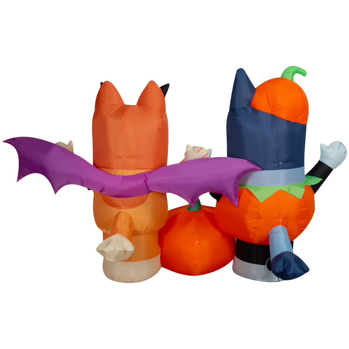 Halloween Airblown Yard Inflatables Bluey and Bingo & Pumpkin 96.06 in x 34.64 in x 62.59 in 4.63 lb