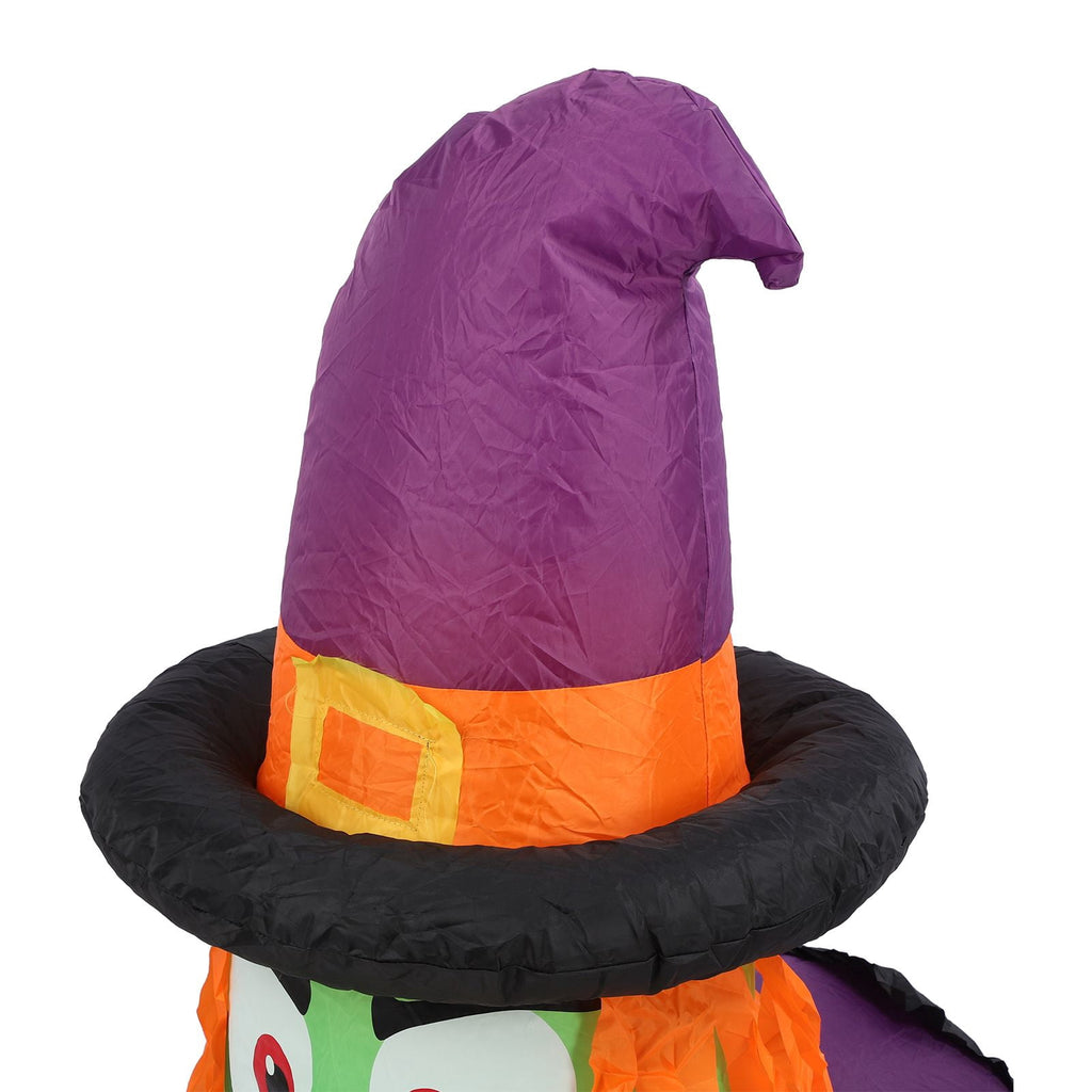 Weather-Resistant Inflatable Halloween Decor with Built-in LED Lights 210T Polyester Blow Up Yard Ornament
