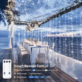 9.5x29.5ft Curtain Lights 900 LED White Indoor Outdoor Decor