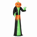 9' Halloween Inflatables Outdoor Decorations Pumpkin Head Ghost Modern Lightweight Weather Resistant