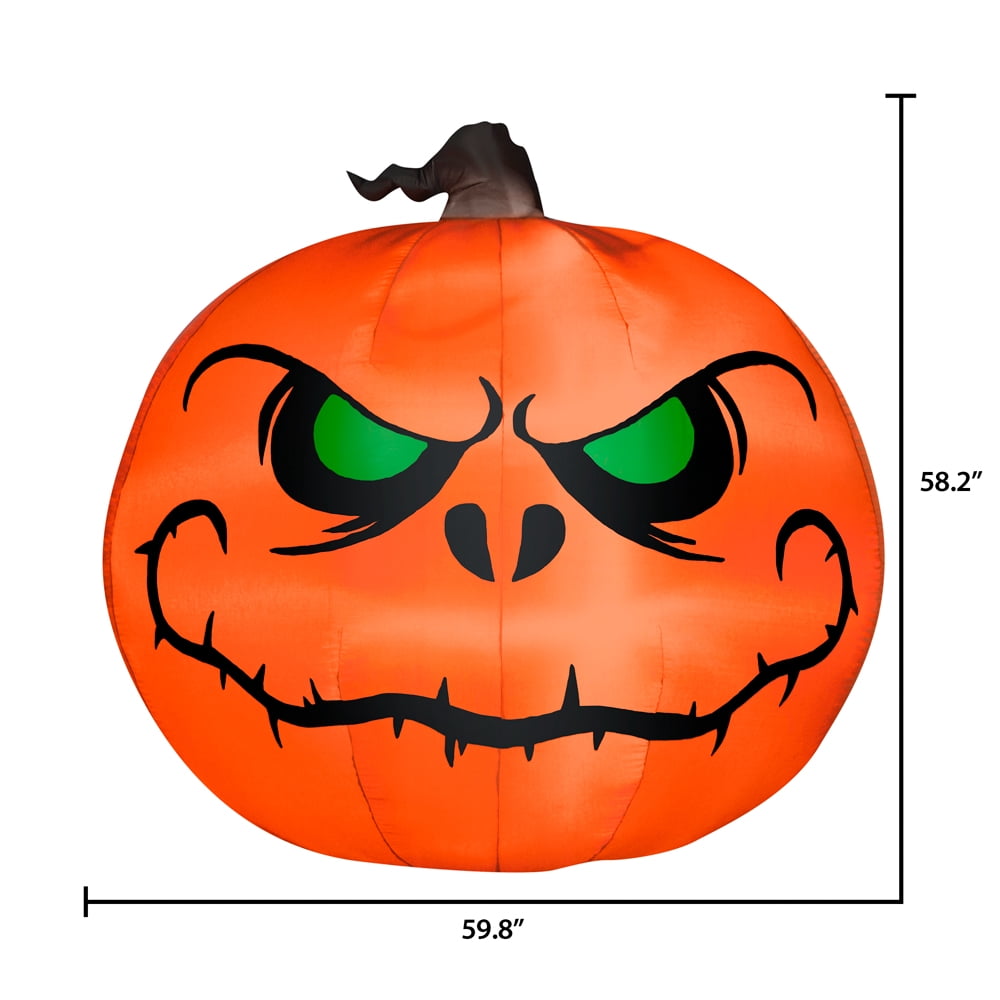Airblown Inflatables 4.8FT Tall Halloween Inflatable Spooky Pumpkin