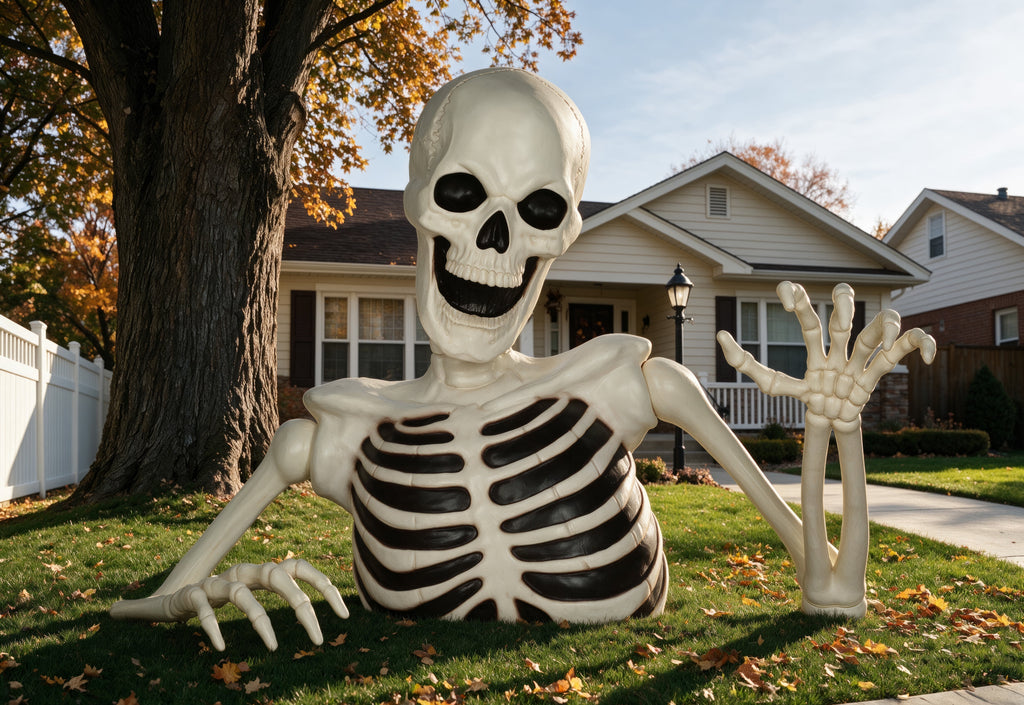 Seasons 35" Halloween Giant Groundbreaker Skeleton, Halloween Decoration for Outdoor Lawn Yard and Porch
