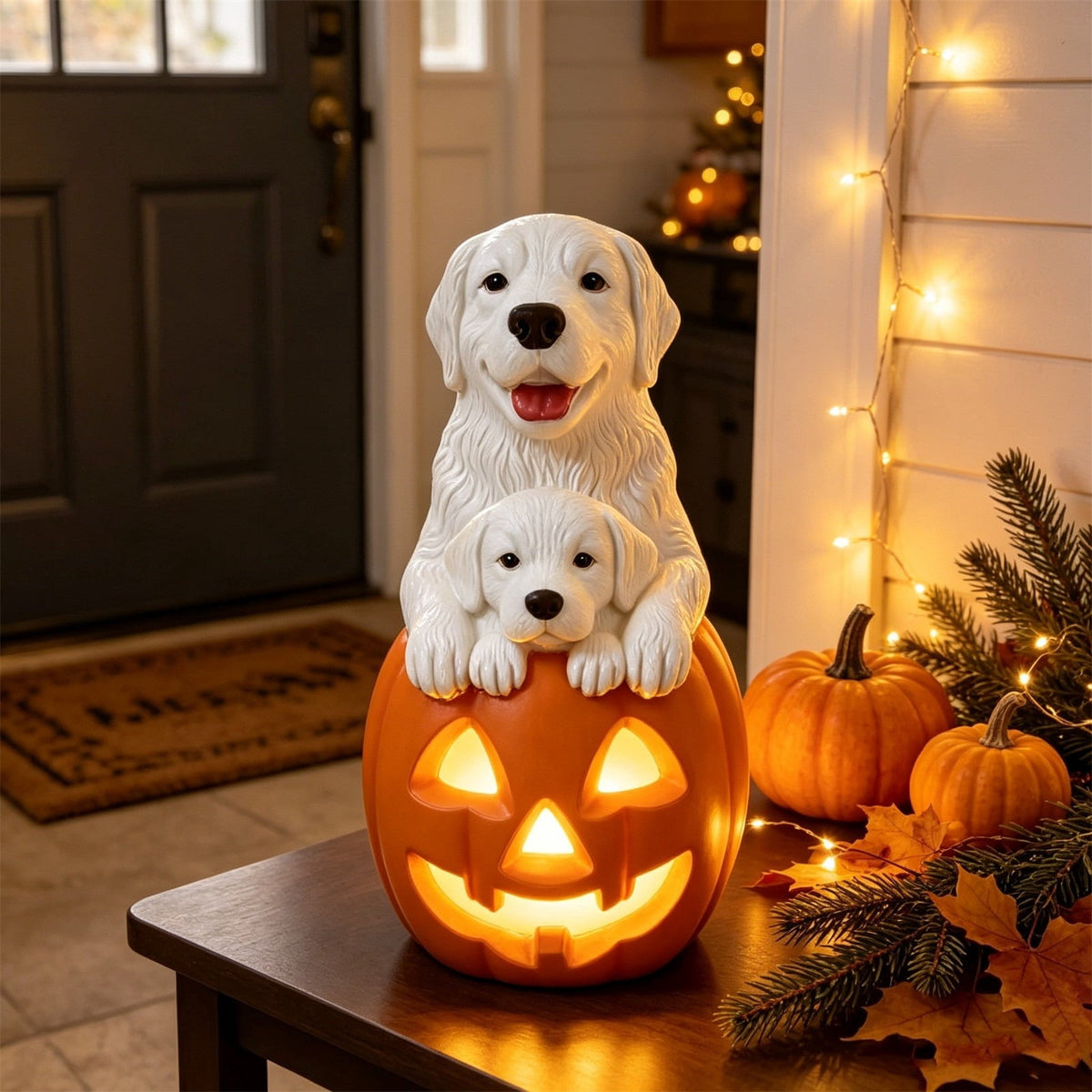 Clearance Halloween Giant Ground Breaking Skeleton Decor with LED Light-Up Moving Eyes, Scary Skull Stakes for Garden Lawn Holiday Party Decor