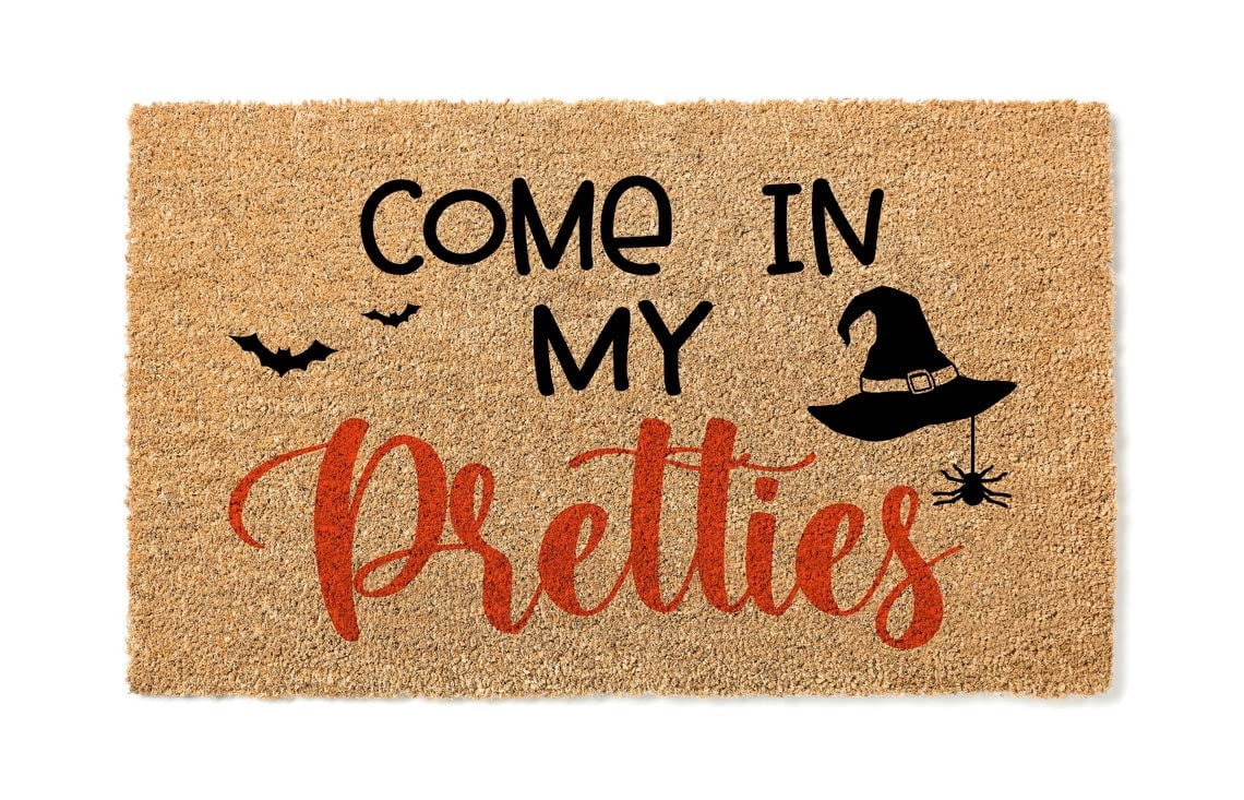 Come In My Pretties Door Mat | Funny Doormat | Welcome Mat | Halloween Decor | Funny Door Mat | Home Doormat | Halloween Welcome Mat