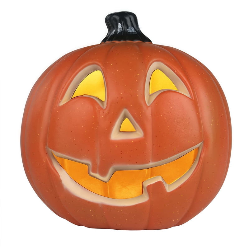 DUNCHATY 21" LED Pumpkin Light, Extra Large Angry Jack O' Lantern Halloween Decor for Outdoor Yard - Furious Face