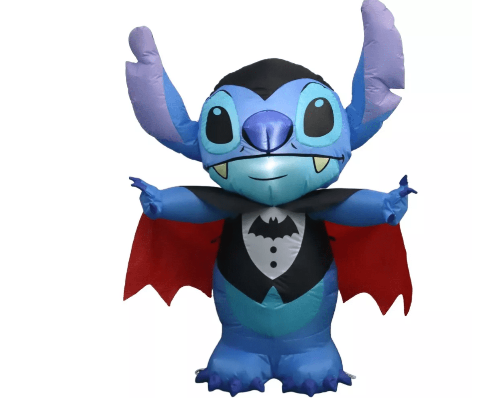Disney 42" Airblown Stitch in Vampire Costume Halloween Decoration