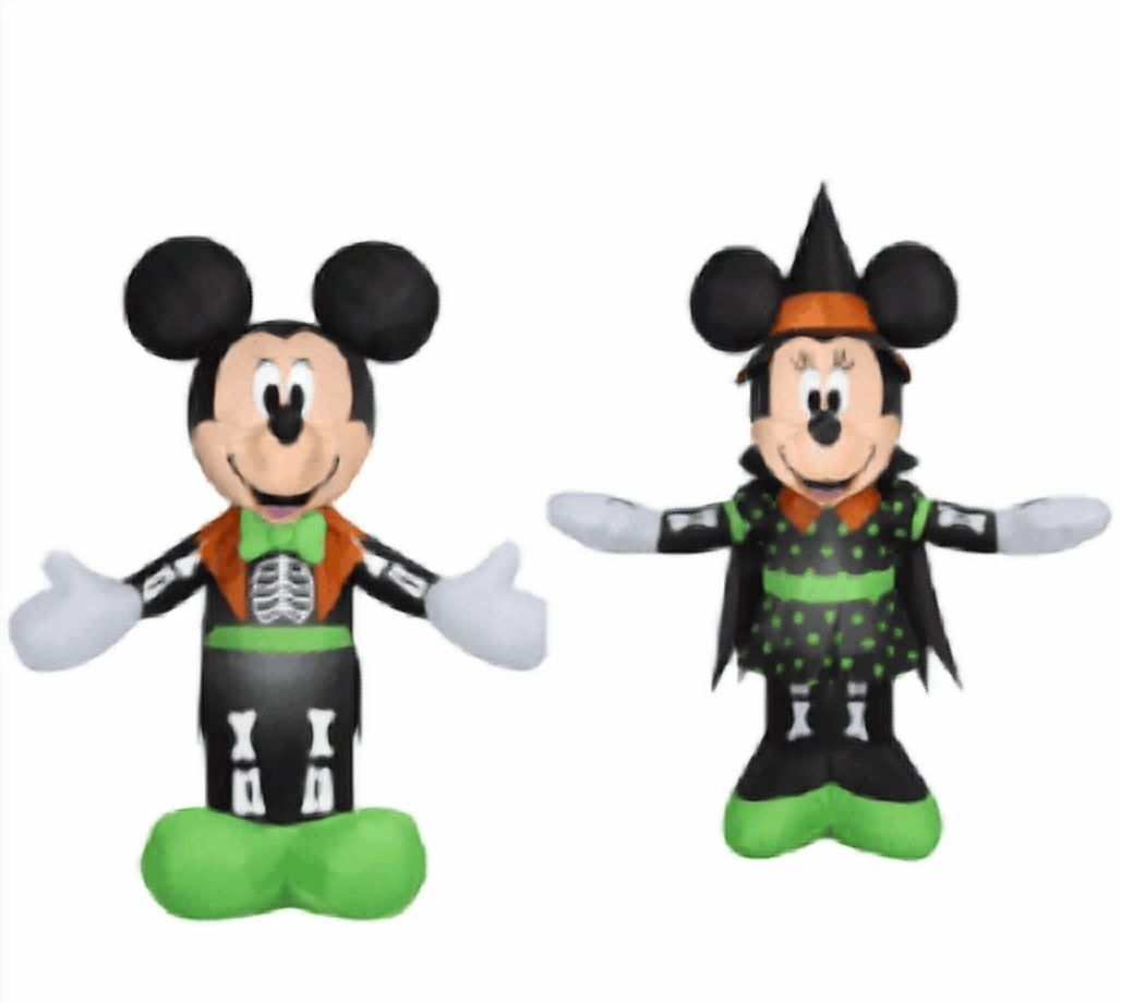 Disney Mickey and Minnie Halloween Inflatable Set 2 Pack 60in