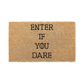 Enter If You Dare Doormat, Funny Halloween Welcome Mat, Outdoor Entryway Door Mat (36x72 inches) WoodByStu 5148