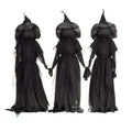 Evergreen Set of 3 LED Lighted Halloween Witch Stakes, 4' Tall for Garden Lawn or Patio